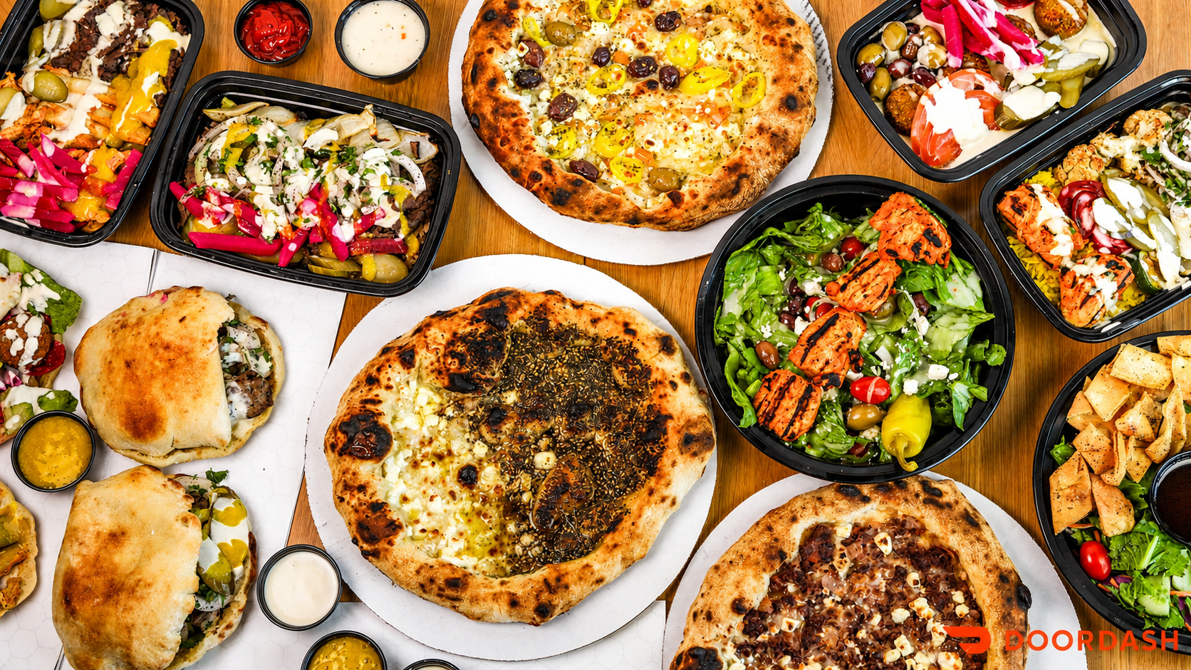 Mediterranean Fresh catering spread